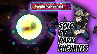 Solo Purple Planet Raid  Dark Enchants Unit  All Star Tower Defense Roblox [upl. by Adnahc]