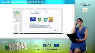 CLUSTER 4 – Digital Industry and Space  Settimana HORIZON EUROPE 2021 [upl. by Leor]