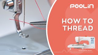 How to Thread EOC06 Embroidery Machine [upl. by Ailina]