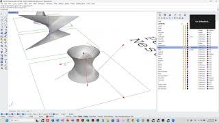 Surface Construction  Hyperboloid and Hyperboloic Paraboloid Nesting [upl. by Orlina]