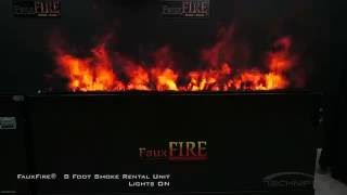 8 Foot FauxFire® Rental Smoke Unit  Simulated Fake Flame Fire System [upl. by Anelehs]