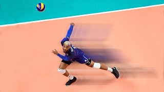 Earvin Ngapeth Fearless amp Heroic Defensive Skills [upl. by Ernaldus]