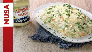 Descubre el sabor de la ENSALADILLA fácil de CALABACIN y ATÚN con nuestra mayonesa Musa [upl. by Pyotr349]