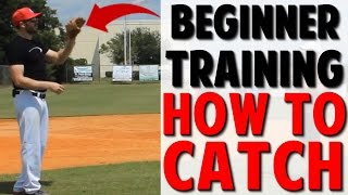 Coaching Beginner Baseball  How to Catch Pro Speed Baseball [upl. by Bell]