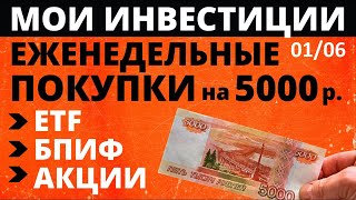 №84 Инвестиции в акции 5тр в неделю Тинькофф Инвестиции ETF Акции БПИФ ОФЗ как заработать ИИС [upl. by Glaser]