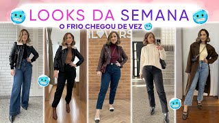 LOOKS DA SEMANA COM MUITO FRIOOOOO [upl. by Kier]