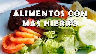 ¿Que Alimentos Contienen Hierro  Alimentos que Contienen Más Hierro [upl. by Fern]