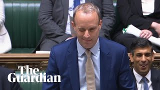 Dominic Raab winks at Angela Rayner during prime ministers questions [upl. by Stefa]