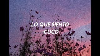 ♡ lo que siento cuco lyrics ♡ [upl. by Ahsenad]