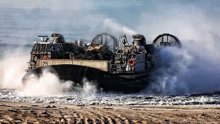 LCAC Beach Landing • Exercise Steel Knight 22 [upl. by Vihs]