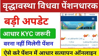 Vridha Pension KYC Kaise Kare 2024  Vikalang Pension KYC 2024  elabharthi kyc kaise kare 2023 [upl. by Leonardi330]