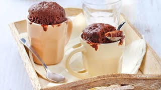 Recette  Mug cake au chocolat sans lactose [upl. by Aititil]