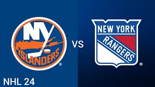 New York Islander vs New York Rangers NHL 24 [upl. by Naoh]