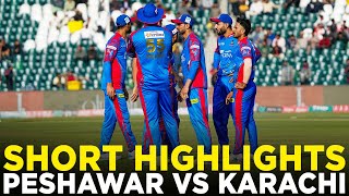 Short Highlights  Peshawar Zalmi vs Karachi Kings  Match 6  HBL PSL 9  M2A1A [upl. by Nassah]