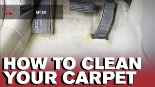 How to clean your Cars Carpet by hand [upl. by Neerac]