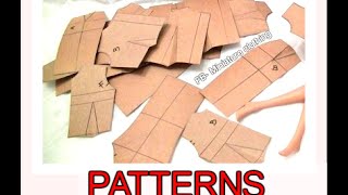 Pattern drafting Barbie Barbie Basic patterns [upl. by Nameerf620]