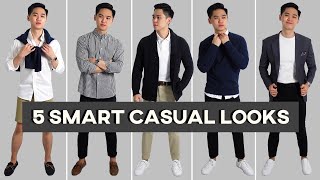 What Is Smart Casual  5 Basic Smart Casual Outfit Ideas [upl. by Ruyle]