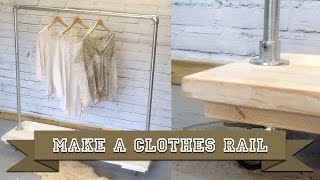 Build a Clothes Rail Display Rack from Kee Klamp Scaffold and Boards with Basic DIY Tools [upl. by Nohsyt]