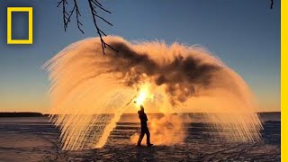 Here’s How Boiling Water Can Turn Into Ice  National Geographic [upl. by Oicaroh]