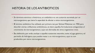 Historia de los antibioticos [upl. by Aihsekan516]