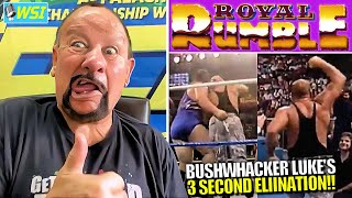 Bushwhacker Luke on His 3 SECOND Royal Rumble Elimination [upl. by Nesaj]