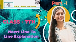 part1 Acid bases and salts class 7th  science  Explanation in hindi ncert science [upl. by Mallina667]