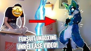 Xushos Fursuit UNBOXING amp Suit Up Suit By Morefurless [upl. by Atsylac]