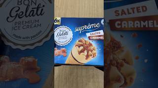 ASMR UNBOXING SALTED CARAMEL ICE CREAM asmr icecream summertime yummy [upl. by Timms624]