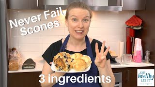 EASIEST SCONE RECIPE  Easy Healthy Tasty Never Fail Scones WithMe New recipes every week [upl. by Ocsirf]