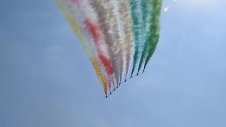 Frecce Tricolori nei cieli di Angera e Arona 2018 [upl. by Parks593]