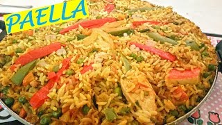 PAELLA RAPIDEبايلا سريعة للناس البسطاء ساهلة و سريعة [upl. by Sivartal]