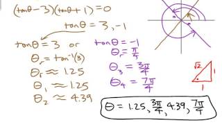 Solving SecondDegree Trig Equations by Factoring • 44c PRECALCULUS 12 [upl. by Ban546]