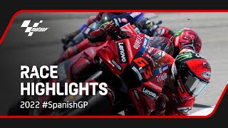 MotoGP™ Race Highlights  2022 SpanishGP [upl. by Amolap926]