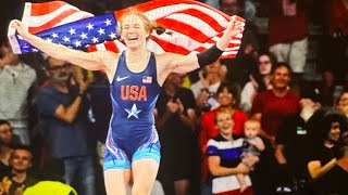 Paris Olympic women’s freestyle wrestling 50k USA Sarah Hildebrandt wins gold medal 872024 [upl. by Pacian807]