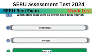 SERU Test TFL  SERU Real mock test 2024  SERU multiple choice questions PCO4YOU [upl. by Dugan919]