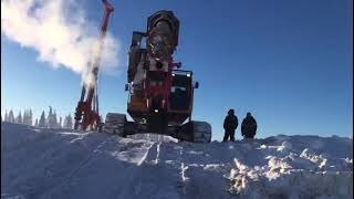 SANY Rotary Drilling Rig Working in The Frigid Arctic Region [upl. by Elene]