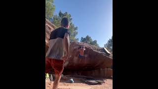 Zarzamora v7 albarracin climbing rockclimbing [upl. by Anawal461]