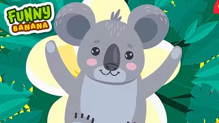 Funny Koala Song 13min Cartoon Animation Rhymes amp Songs for Children  Funny Banana  Kids Songs [upl. by Pulchia]