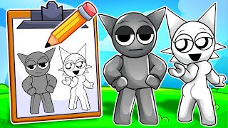 WENDA amp GREY BECOMES What THEY DRAW In ROBLOX Incredibox [upl. by Ruder]