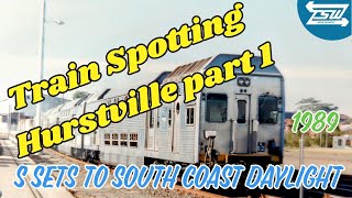 Train spotting Hurstville station 1989 part 1  South Coast Daylight K S V set trainspotting [upl. by Rowan]