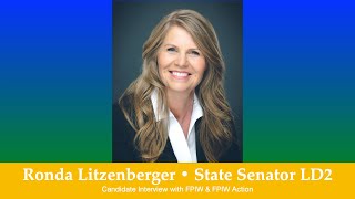 Ronda Litzenberger • State Senator LD2 Candidate [upl. by Yebloc]