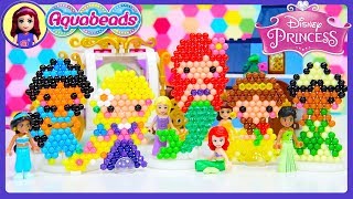 Aquabeads Disney Princess want to go to the Ball Craft DIY Craft Silly Play  Kids Toys [upl. by Ahsykal]