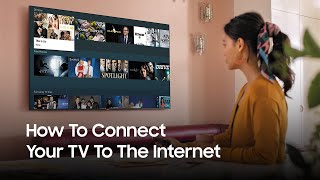 Samsung Smart TV How to connect your television to the Internet  Samsung UK [upl. by Glennis]