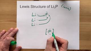 Draw the Lewis Structure of Li3P lithium phosphide [upl. by Park]