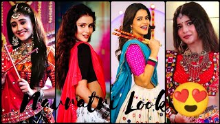 Beauty😍Queens in Navratri look❤️garbalooknavratri💗 [upl. by Ardnasal]