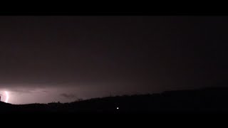 Orage 4 mars 2016 foudre éclair positif  Lightning strike positive [upl. by Adirehs]