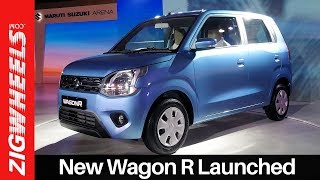 New Wagon R 2019 Launch Walkaround Review  Price Colours Interior amp More  ZigWheels [upl. by Hairahcez]