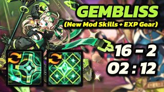 엘소드Elsword INT Gembliss  Plegass Reflection 162  212 New Mod Skills  EXP Gear [upl. by Ramahs]