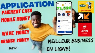 CETTE APP PAYE CASH SUR TON MTN MONEY WAVE ORANGE MONEY AIRTEL MONEY  Retrait depuis lAfrique [upl. by Enehpets]