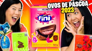 Provando E Avaliando Ovos De Páscoa 2023  Blog das irmãs [upl. by Adyol981]